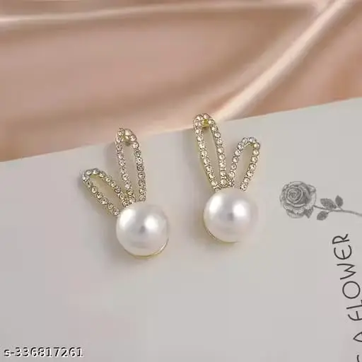 Crystal Pearl Drop Earrings